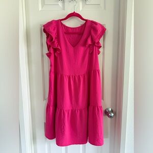 Pink Ruffled Dress